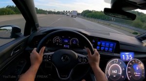 2022 Volkswagen Golf 8 GTD DSG 200 PS TOP SPEED AUTOBAHN DRIVE POV