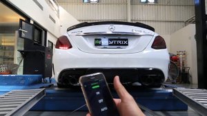 Mercedes-Benz C450 / C43 AMG | Armytrix Система выхлопа VALVETRONIC | обороты & ускорение звук!