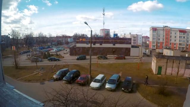 Time lapse Орша Беларусь первое солнце
