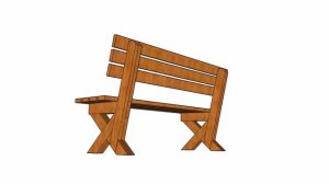 Скамейка со спинкой