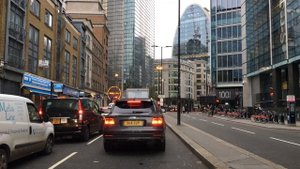 London 4K - Skyscraper District Drive - City of London