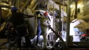 Пневмоимпульсная очистка поверхностей нагрева котла.