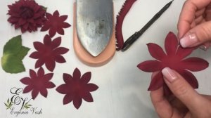так ПРОСТО можно сделать ГЕОРГИН и БЕЗ МОЛДА, ШАБЛОНА | FLOWERS with your own hands from foamiran