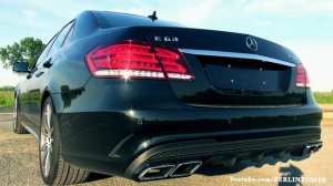 Mercedes C63 AMG vs E63 AMG Acceleration 0-230 + exhaust Sound Burnout  C204 W212 V8 Biturbo