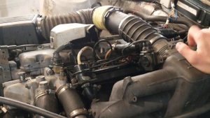 Работа двигателя М30Б35 БМВ,звук выхлопа