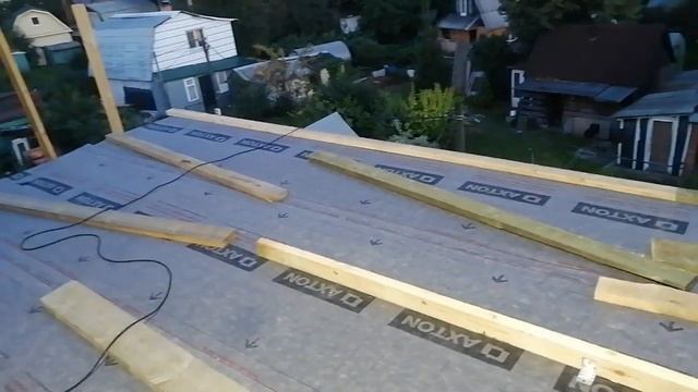 Строю дом из арболита. Плоская кровля. 01.08.2021 смотреть онлайн