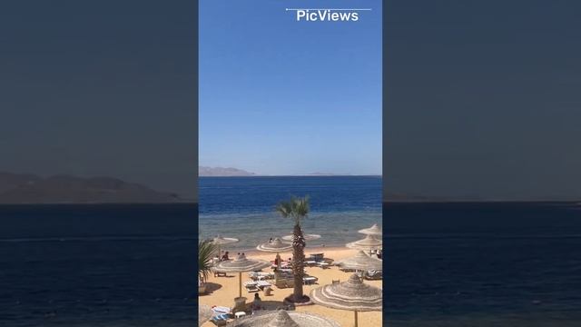 Египет. Sierra Sharm el Sheikh. Шарм-эль-Шейх. 19 декабря 2023. Обстановка на пляже море и погода