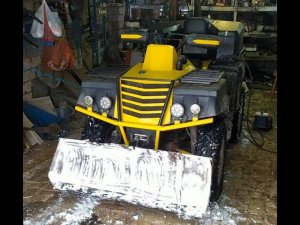 Как сделать отвал на квадроцикл своими руками.