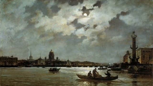 Ф. ТЮТЧЕВ - "Опять стою я над Невой..." - читает Б. Левит-Броун смотреть онлайн