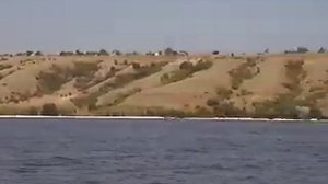 панорамма в Каховском водохранилище р. Днепр