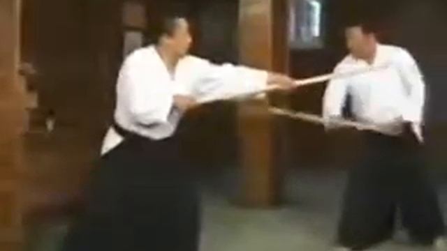 Айкидо. Морихиро Сайто, 13 Дзе ката в паре (Aikido. 13 Jo Kata Pairs. Morihiro Saito)