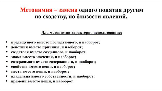 Художественно-выразительные средства (тропы) + Практика