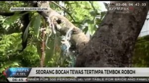 Seorang Bocah di makassar Tertimpa Tembok Roboh dari bangunan Tua #KSS