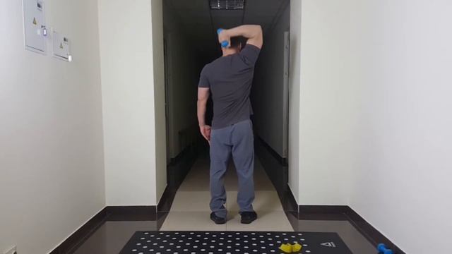 Разгибание предплечья с гантелей из-за головы смотреть онлайн