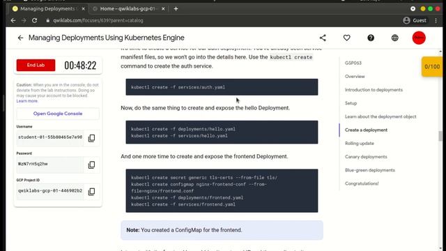 Managing Deployments Using Kubernetes Engine  | DevOps Essentials | QwikLabs - [GSP053] смотреть онлайн