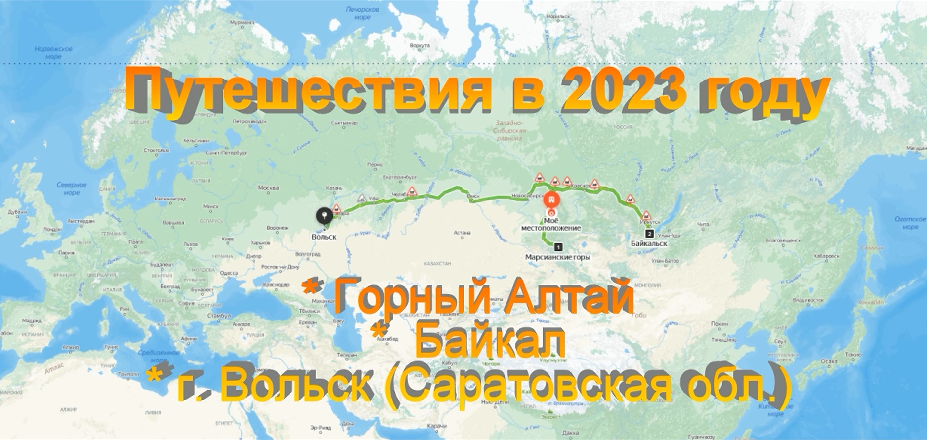 Путешествия в 2023 году