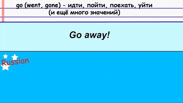 Тренировка на английском языке. Фразы на английском с переводом с глаголом GO.АВС - учить английски смотреть онлайн