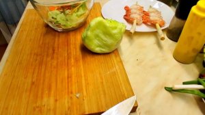 ★ Лангустины гриль на шпажках из лемонграсса. Как приготовить креветки.