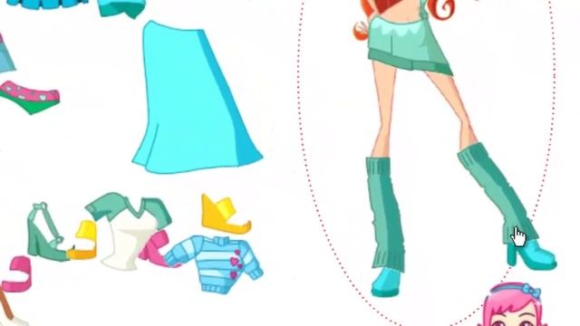 Одевалка Винкс для Блум - игра для девочек смотреть онлайн