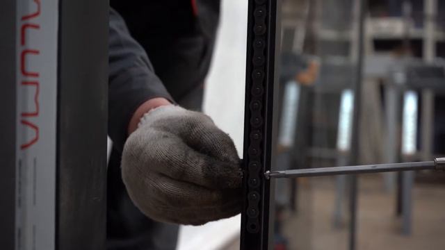 Установка вертикально - подъемной системы Лифт #раздвижноеостекление