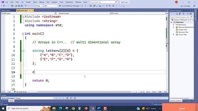 C++ Program for Beginners | Multidimensional Array in C++ | Free Tutorial for Freshers | Free Codin