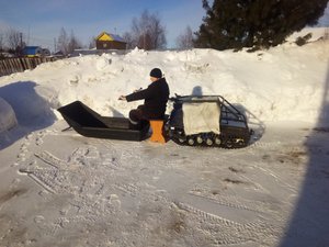 Модуль толкач для мотобуксировщика Часть 1.avi