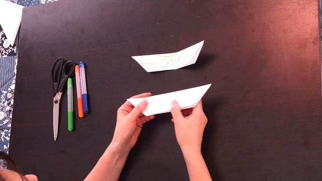 Простое оригами: подвижная бабочка. Игрушка оригами для детей