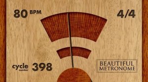 80 BPM 4/4 Wood Metronome HD