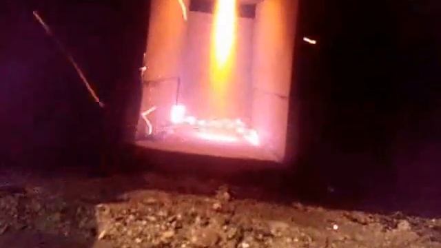 Пиролизный котел, первый пуск котла.