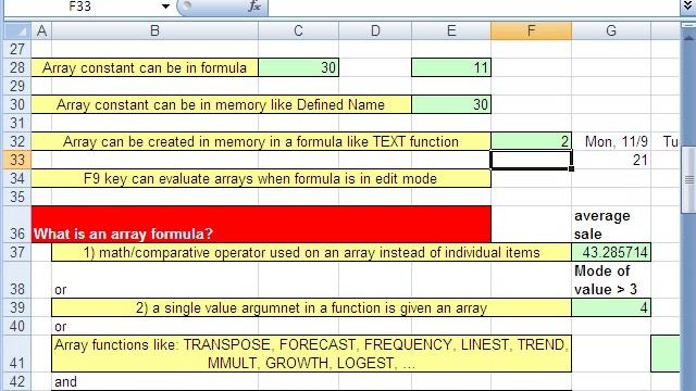 Excel Magic Trick 440: Array Formulas Advanced Tips