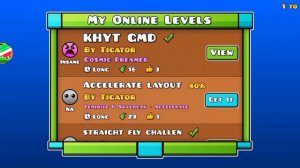 КАК ОБНОВИТЬ СВОЙ УРОВЕНЬ В GEOMETRY DASH?