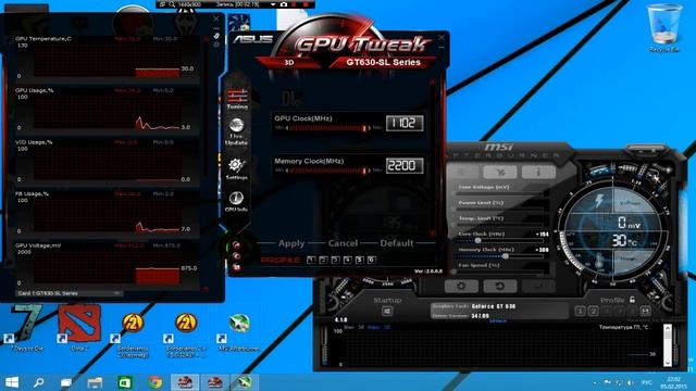 GPU tweak разгон видеокарты. смотреть онлайн