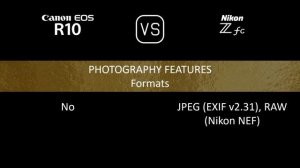 Canon EOS R10 vs. Nikon Zfc: A Comparison of Specifications