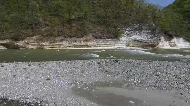 Река Лаба Белые скалы