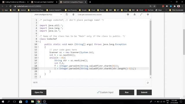 Sum of First and Last Digit of a Number | Handling NZEC Error on Codechef смотреть онлайн