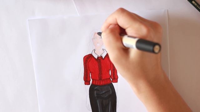 Tutorial/Как рисовать промаркерами/Рисую фэшн-иллюстрацию
