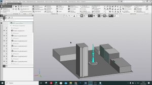 17099879666509 3D моделирование в ПО Компас 3D модель Город