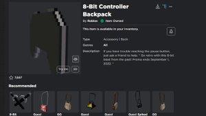 Рюкзак ДЖОЙСТИК - Как получить БЕСПЛАТНЫЕ ВЕЩИ в роблокс 2022