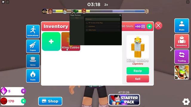 Rage Runner Roblox SCRIPT GUI Auto Win смотреть онлайн