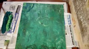 Снова имитация малахита / малахит акриловыми красками /поделки/переделки / декор предметов /