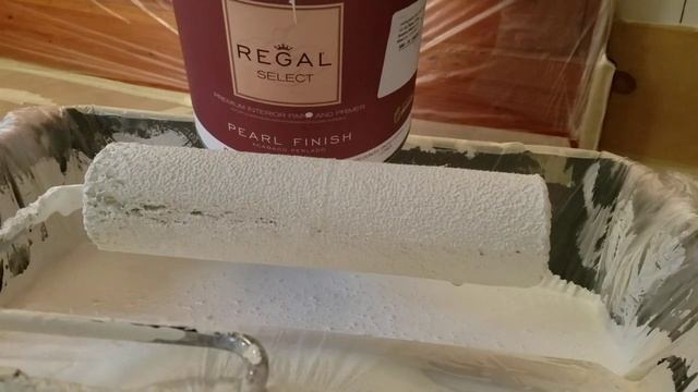 Regal pearl finish Benjamin Moore paint #1 #highcoverage on the first coat. смотреть онлайн