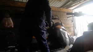 BRP summit 800 заводим в сильный мороз.