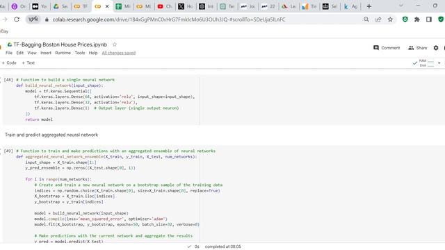 Code review Aggregate neural networks on Boston House Prices dataset смотреть онлайн