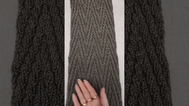 Мужская двойная шапка и двухсторонний снуд спицами. 1 часть. смотреть онлайн