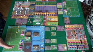 281 Остров юрского периода - играем в настольную игру. Dinosaur Island board game.