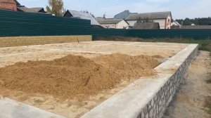 Осмотр участка и замер фундамента в Воронежской области!