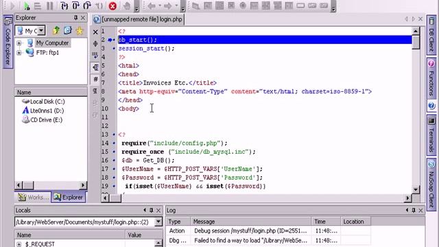 Debugging PHP with NuSphere PHP IDE debugger
