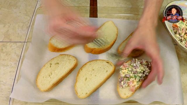 Горячие бутерброды (как пицца). Вкусные горячие бутерброды в духовке | БЫСТРЫЙ РЕЦЕПТ смотреть онлайн