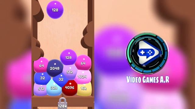 Jelly 2048: Unlock 128k Blob Merge 3D (Part 04) Jelly 128-512-1024-2048-4k-8192-16k-32k-64k-128k