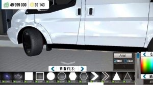 Винил и драг настройка в кар паркинг на FORD TRANSIT